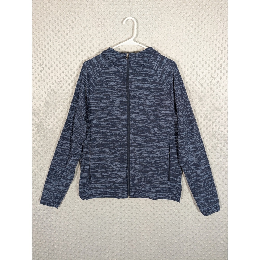Lululemon City Sweat Hoodie Men's Medium Blue Jacquard Full Zip Running M3CH3S